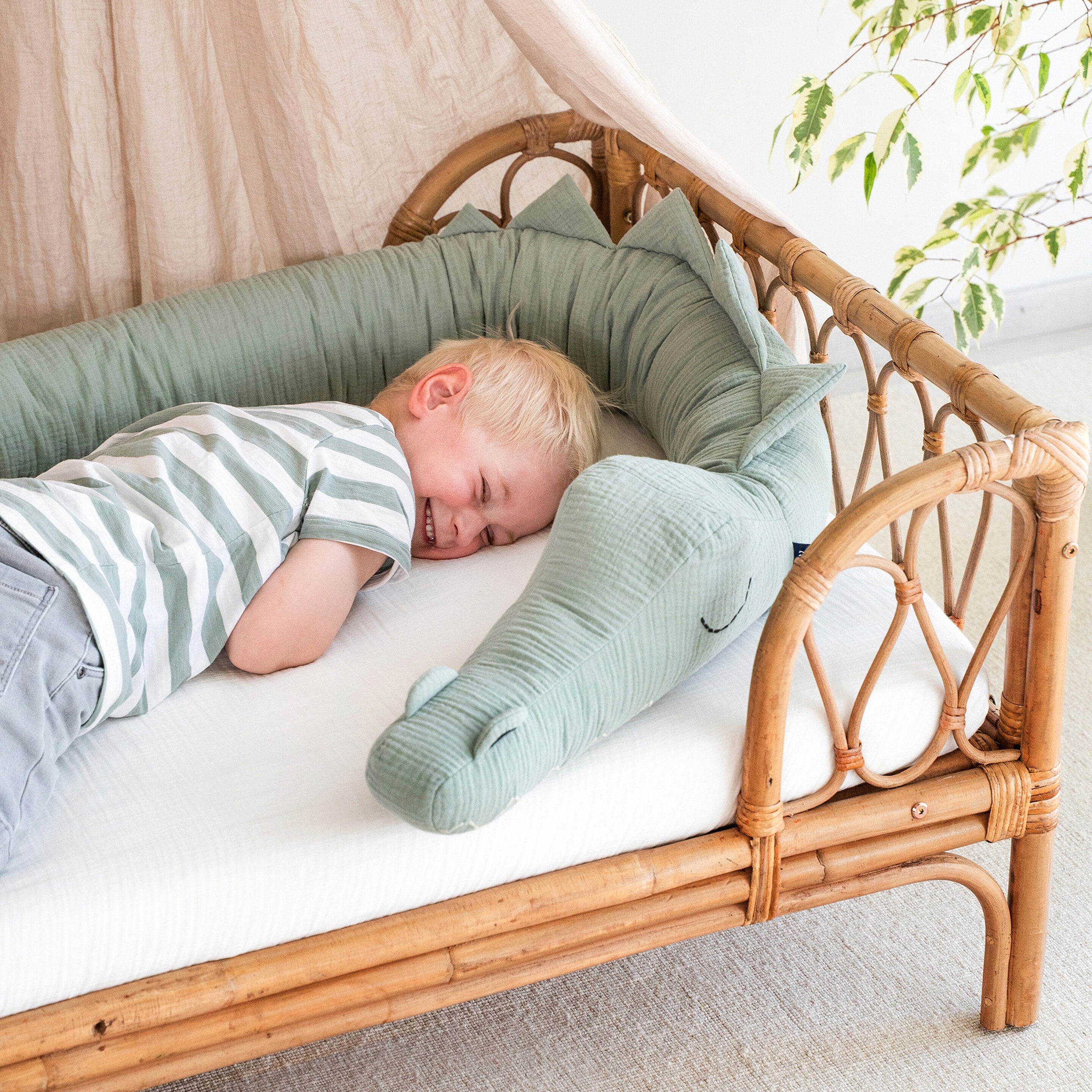 Julius Zöllner Bettschlange Musselin Sleep Buddy 180 cm