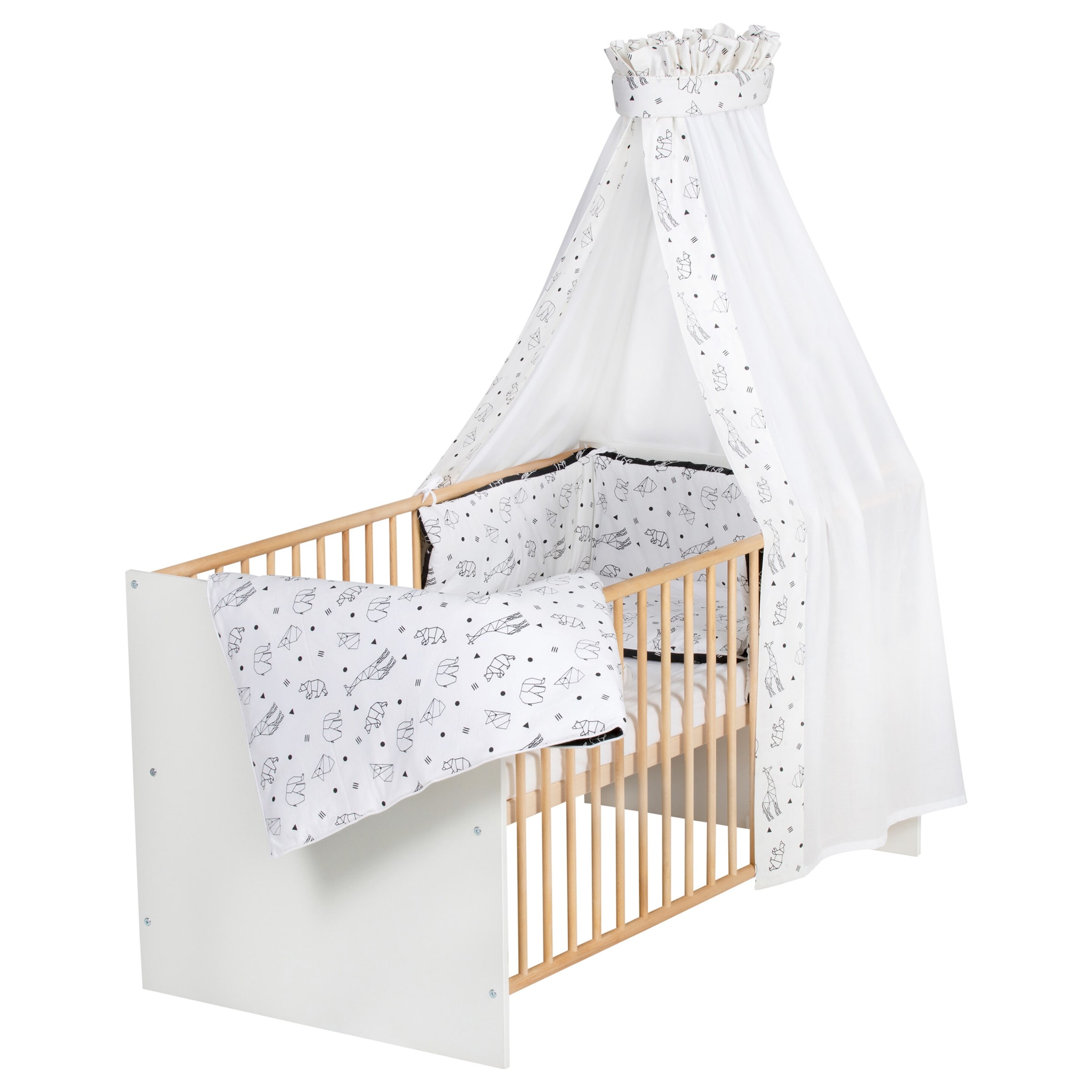 Schardt Babybett mit Ausstattung Classic Gold 70x140 cm