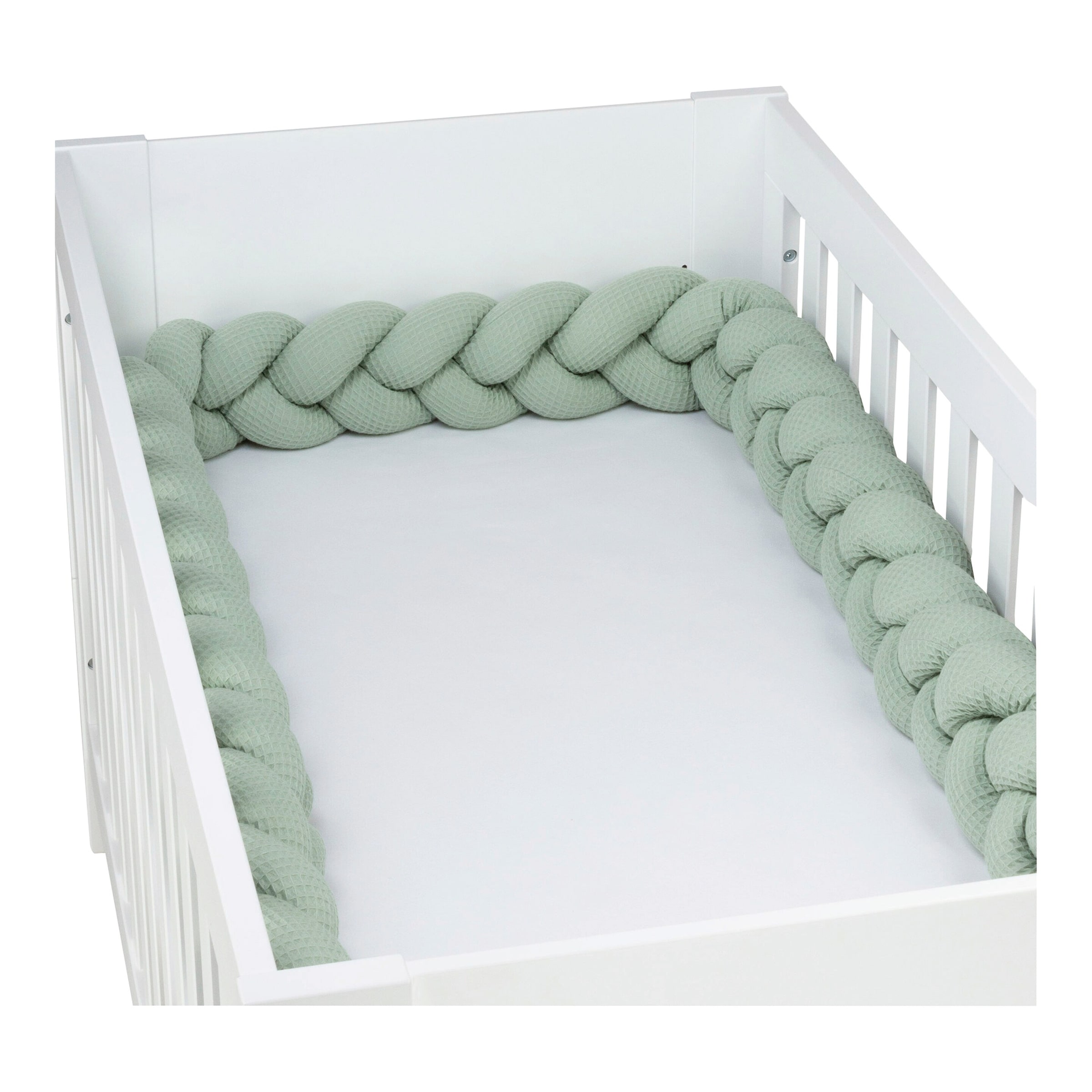 Babybay® Nestchenschlange Waffelpiqué geflochten uni 280 cm