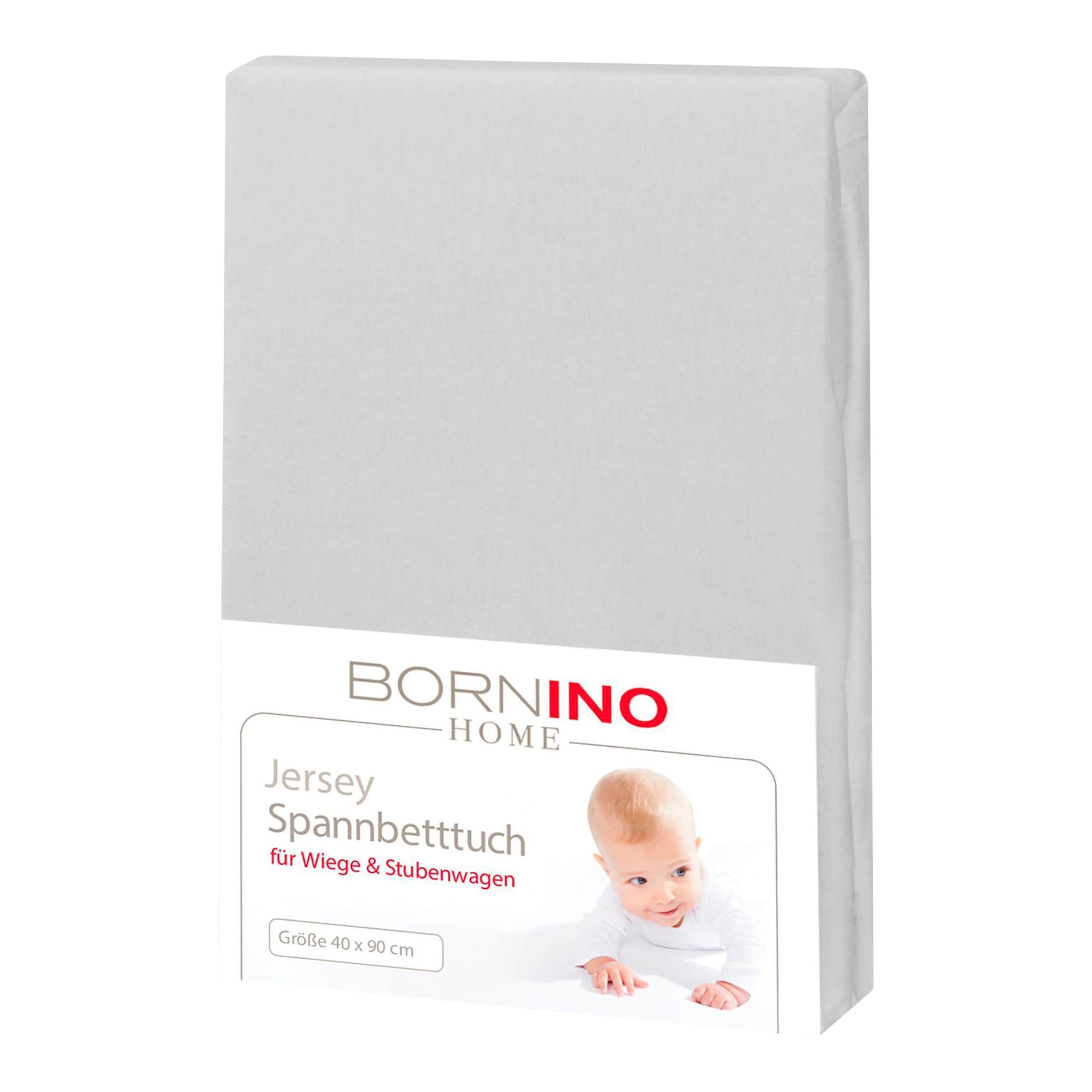 Bornino Home Jersey-Spannbetttuch 40x90 cm