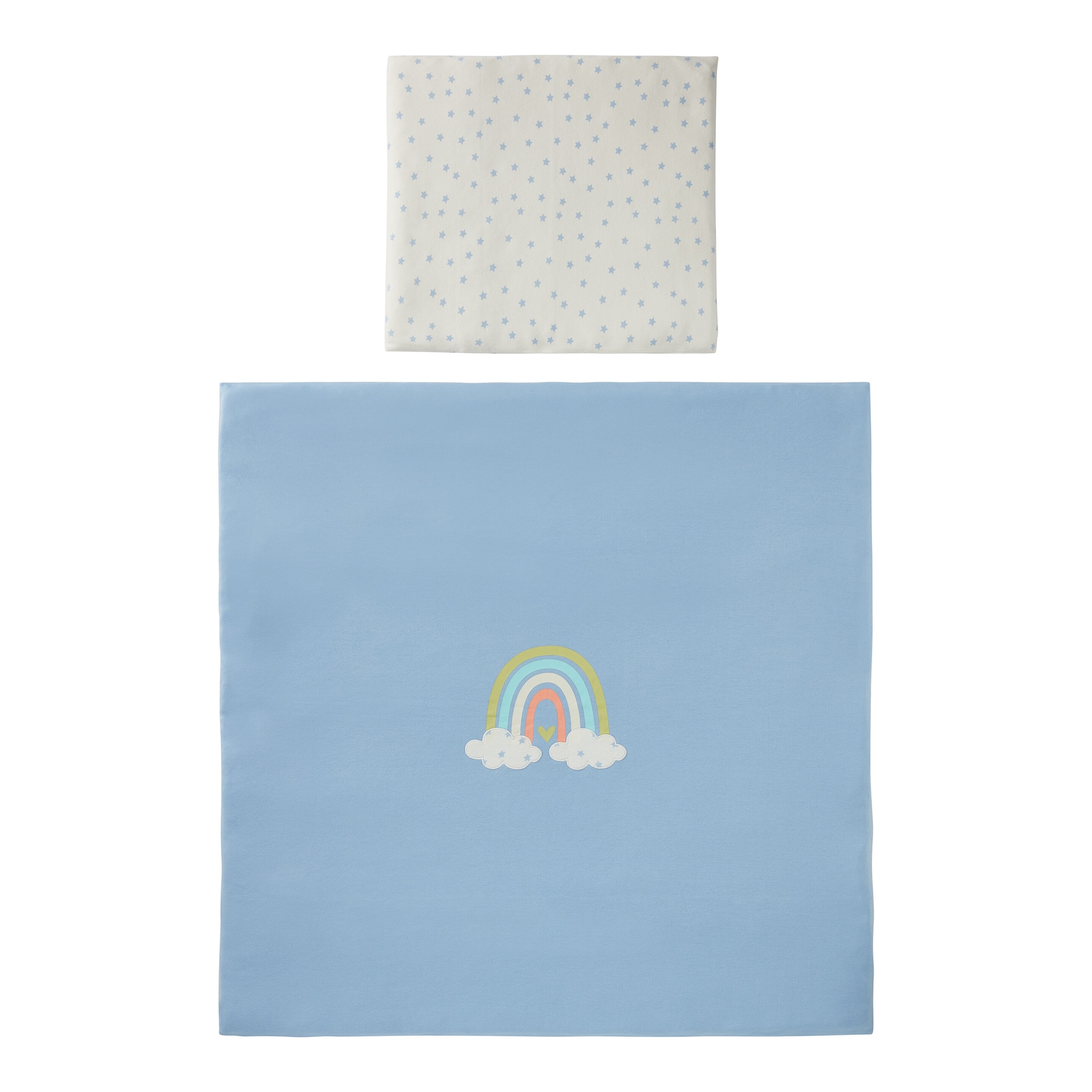 Bornino Home Wende-Bettwäsche Regenbogen 35x40 / 80x80 cm