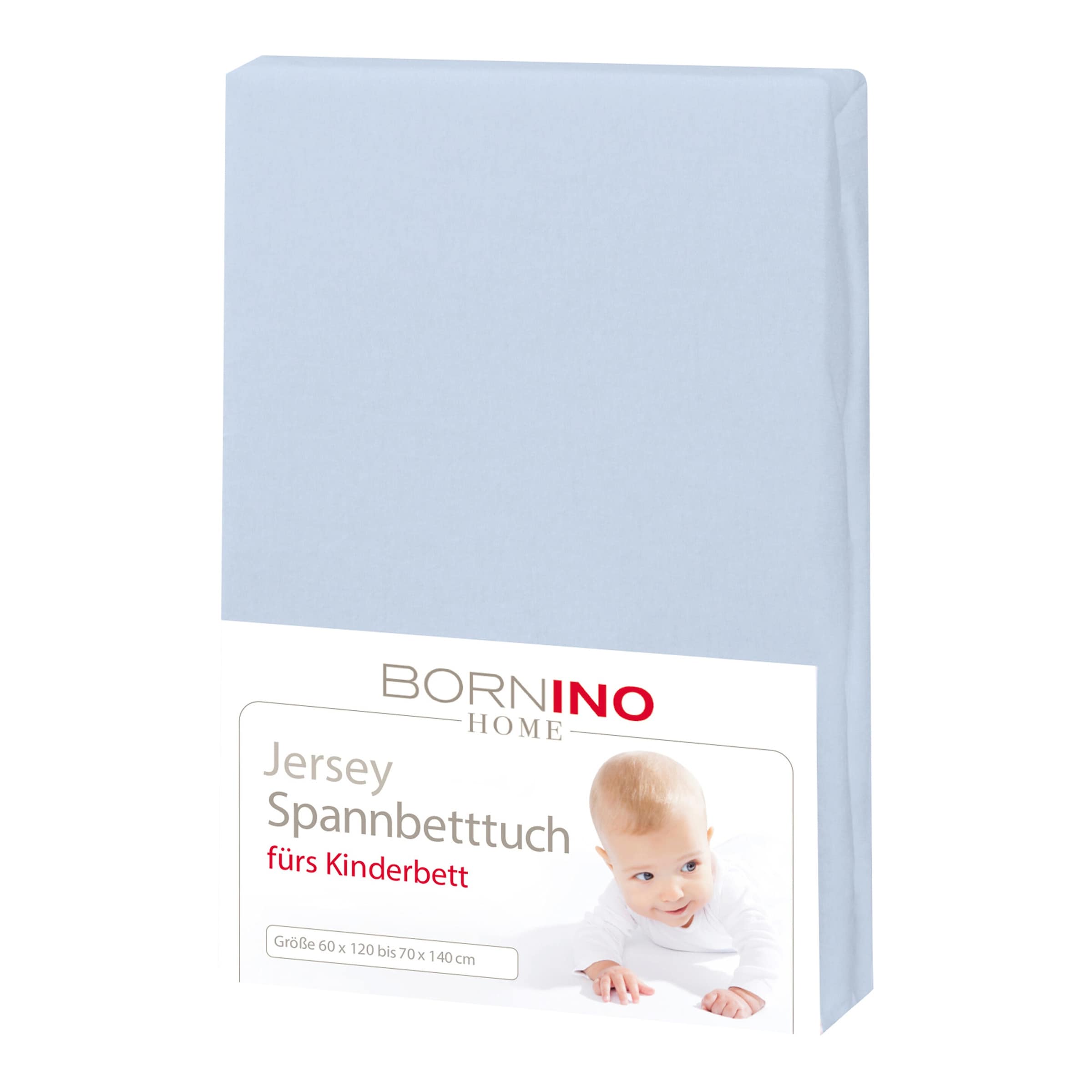 Bornino Home Jersey-Spannbetttuch 60x120 cm - 70x140 cm