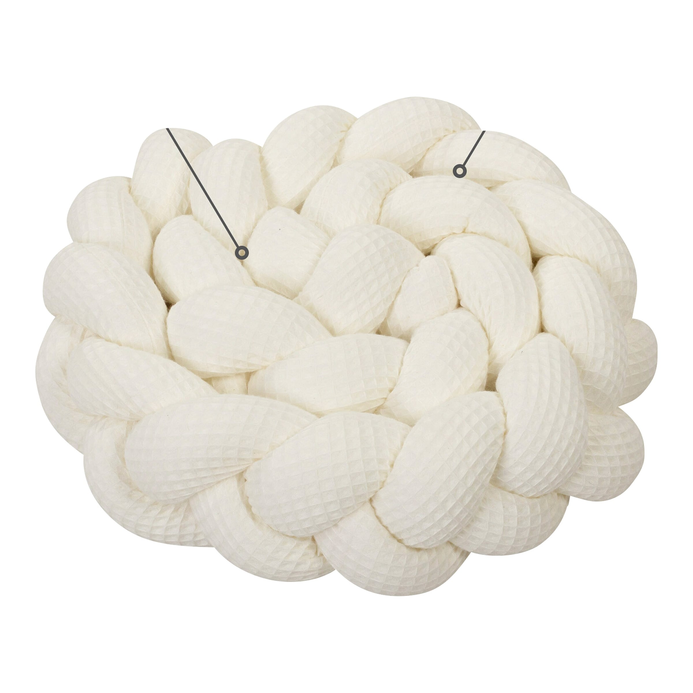 Babybay® Nestchenschlange Waffelpiqué geflochten uni 280 cm