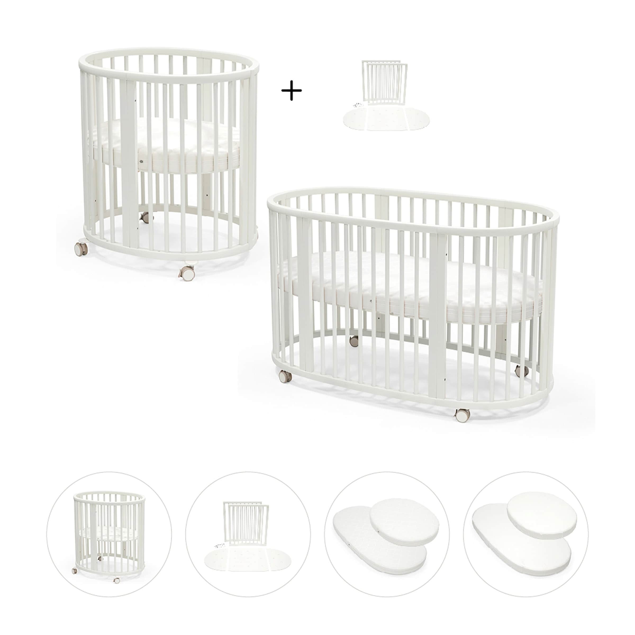 Stokke® Sleepi™ Bundle Sleepi Mini inkl. Umbausatz, 2 Matratzen und 2 Spannbetttüchern