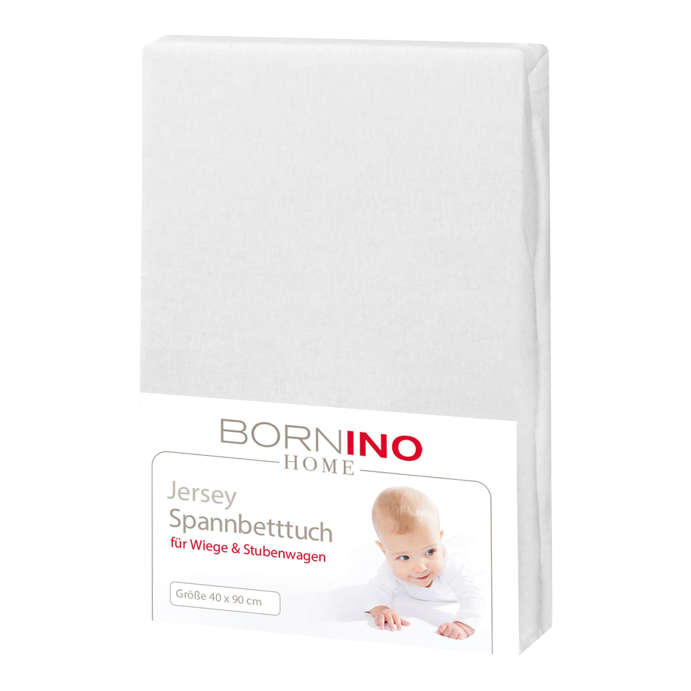 Bornino Home Jersey-Spannbetttuch 40x90 cm
