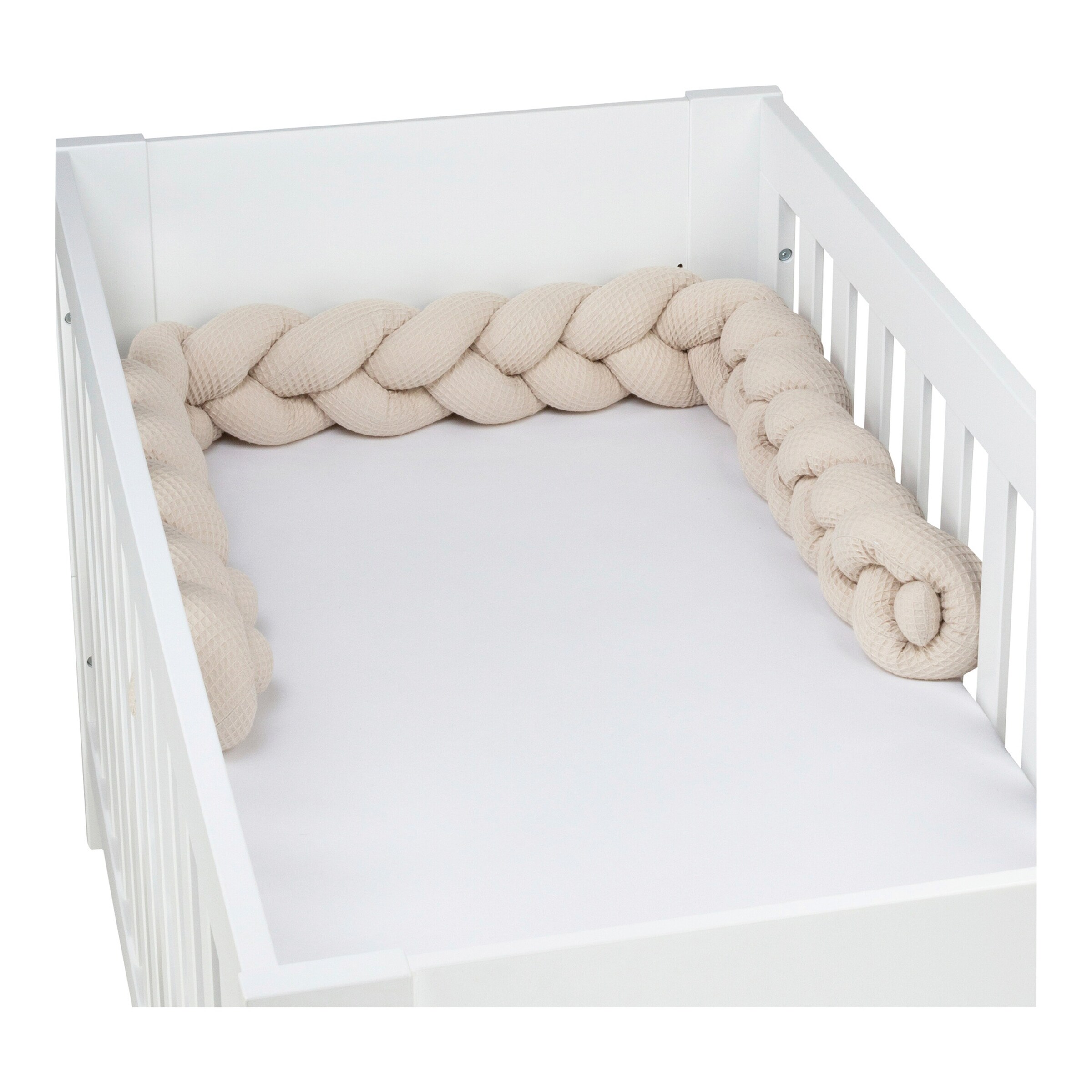 Babybay® Nestchenschlange Waffelpiqué geflochten 200 cm