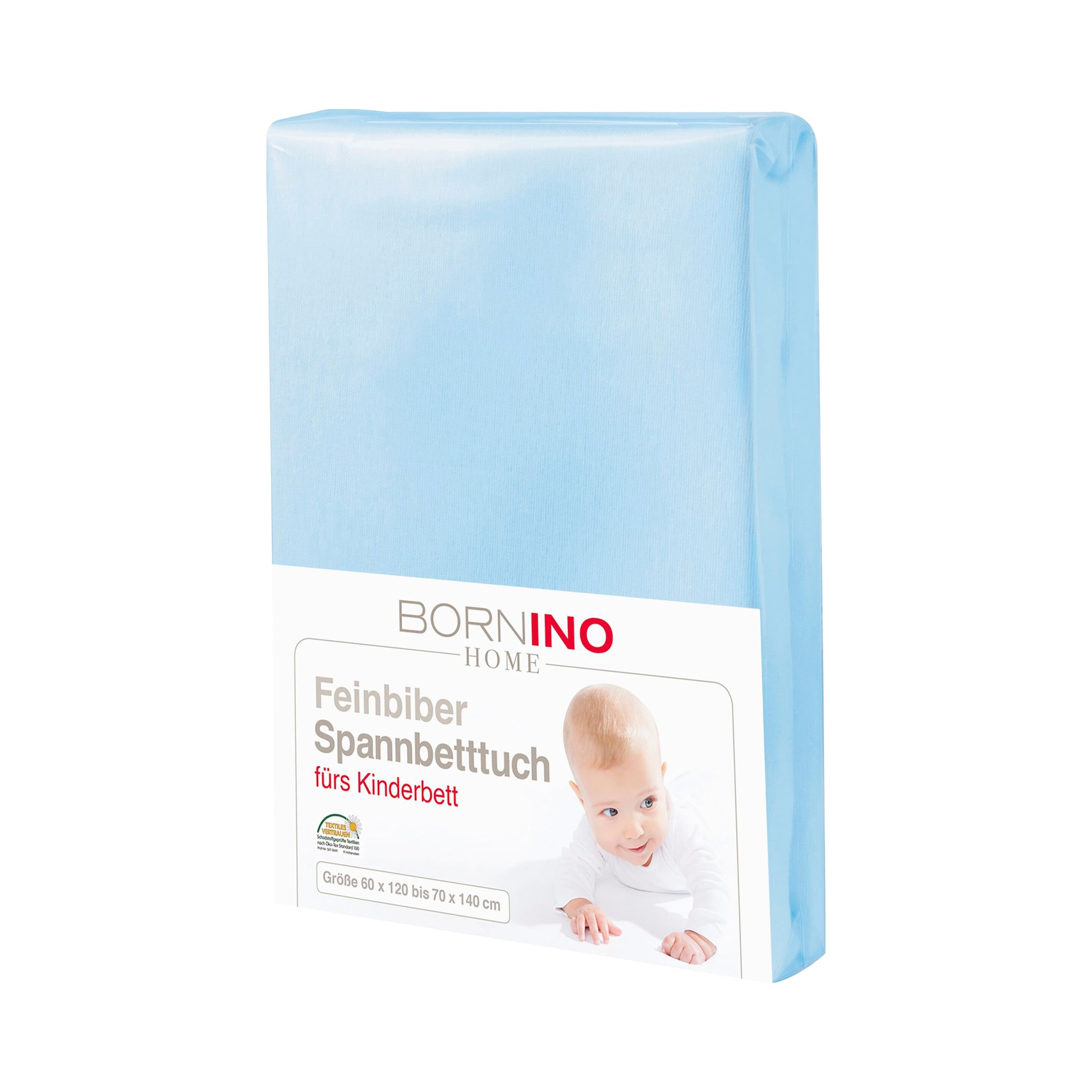 Bornino Home Feinbiber-Spannbetttuch 60x120 cm - 70x140 cm