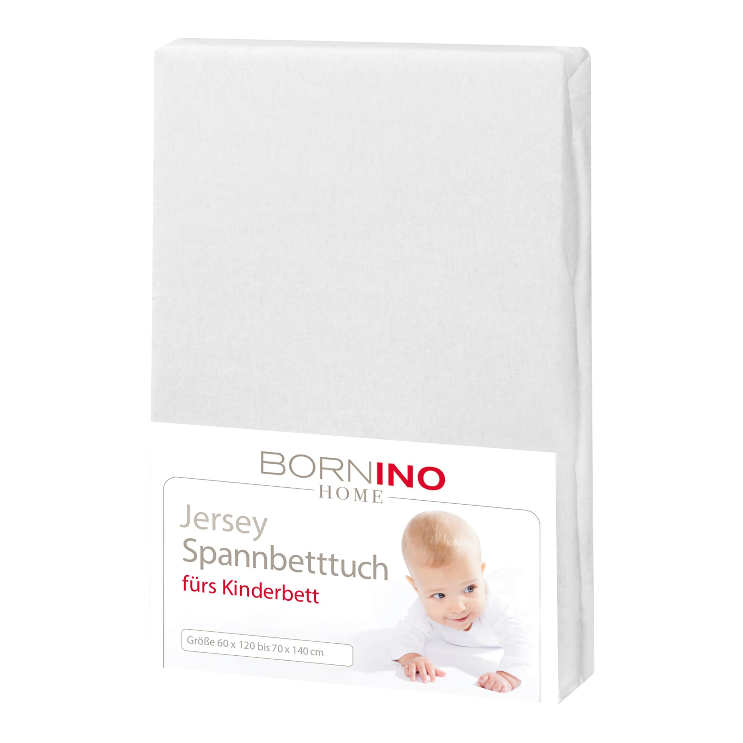 Bornino Home Jersey-Spannbetttuch 60x120 cm - 70x140 cm