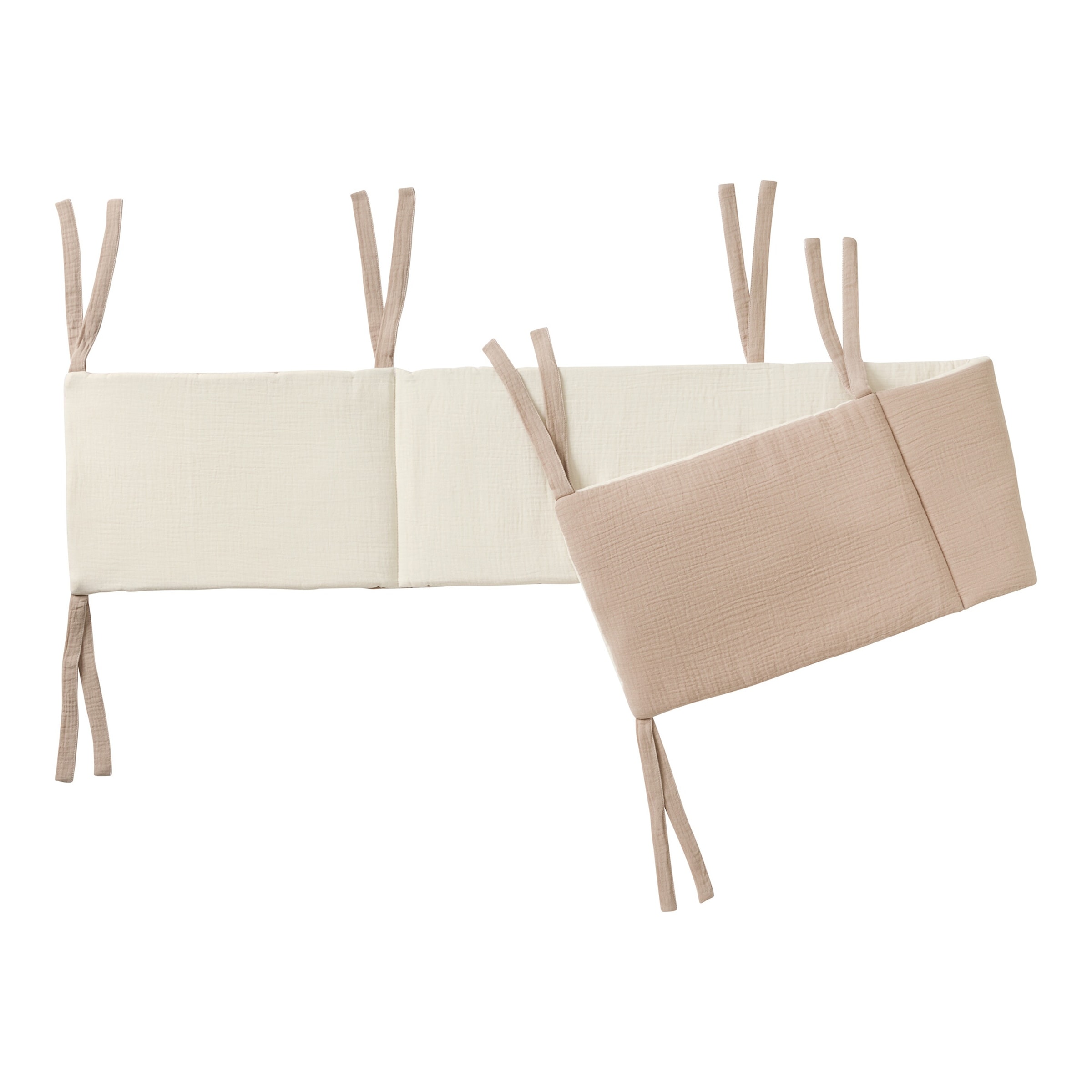 Bornino Home Wende-Nestchen für Beistellbett Musselin 26x166 cm