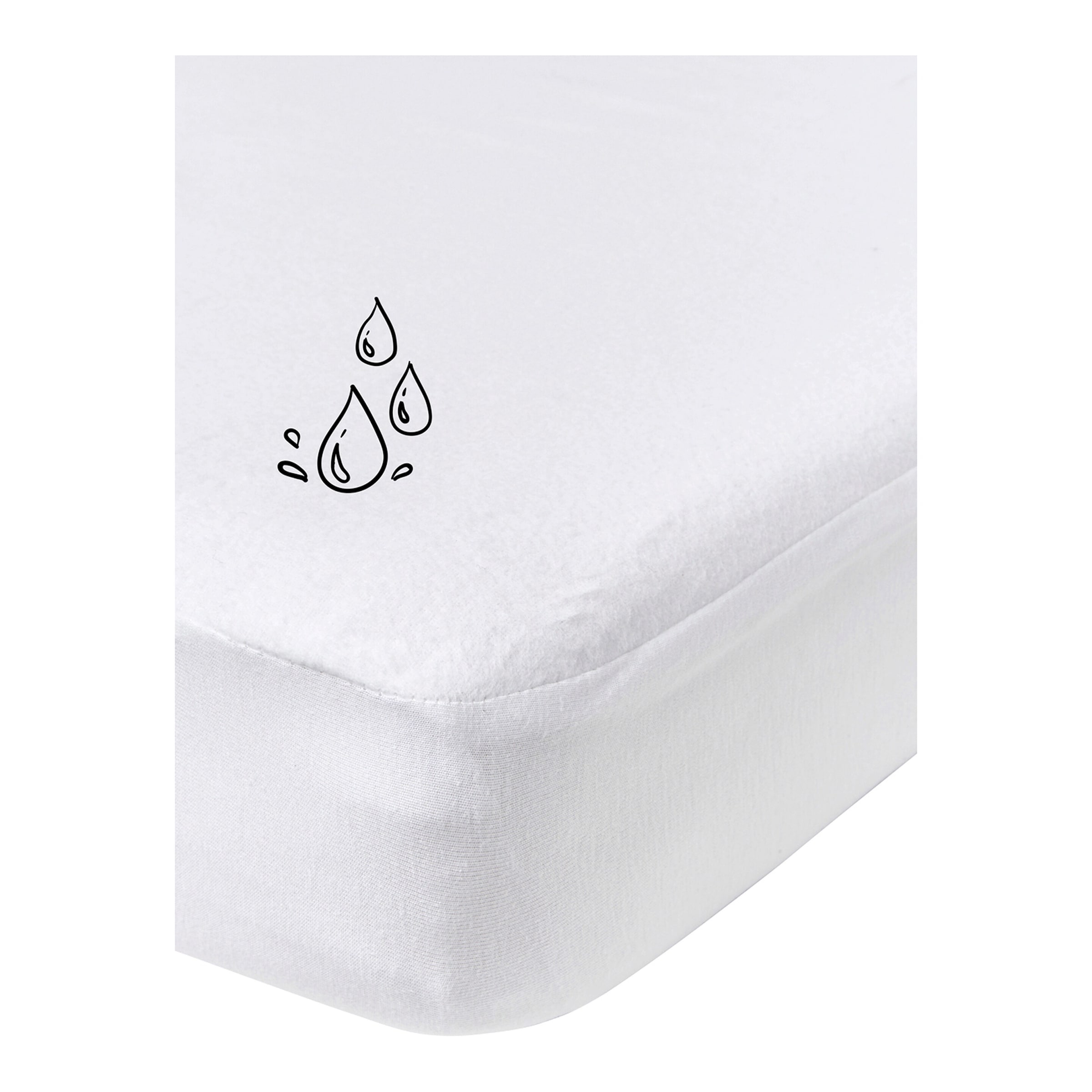 Meyco Baby Molton-Spannbetttuch wasserdicht 60x120 cm
