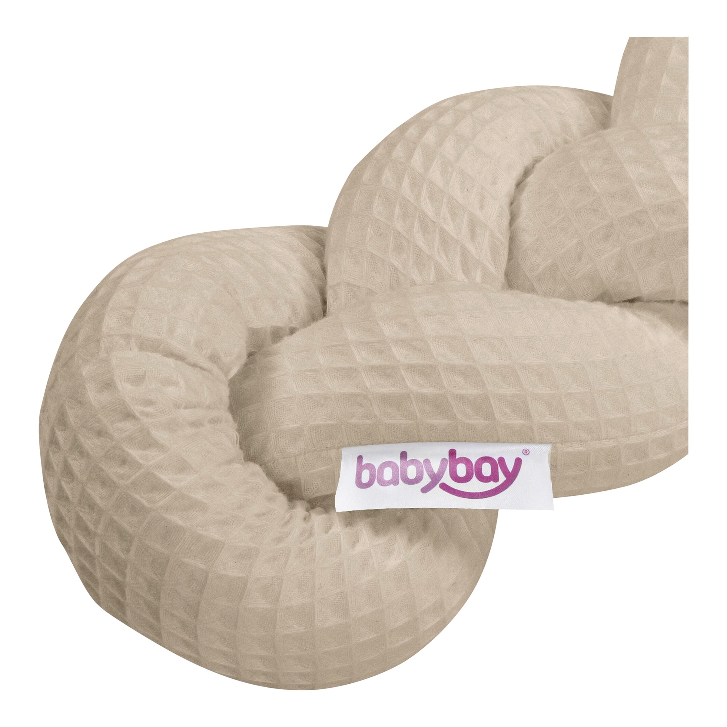 Babybay® Nestchenschlange Waffelpiqué geflochten uni 280 cm