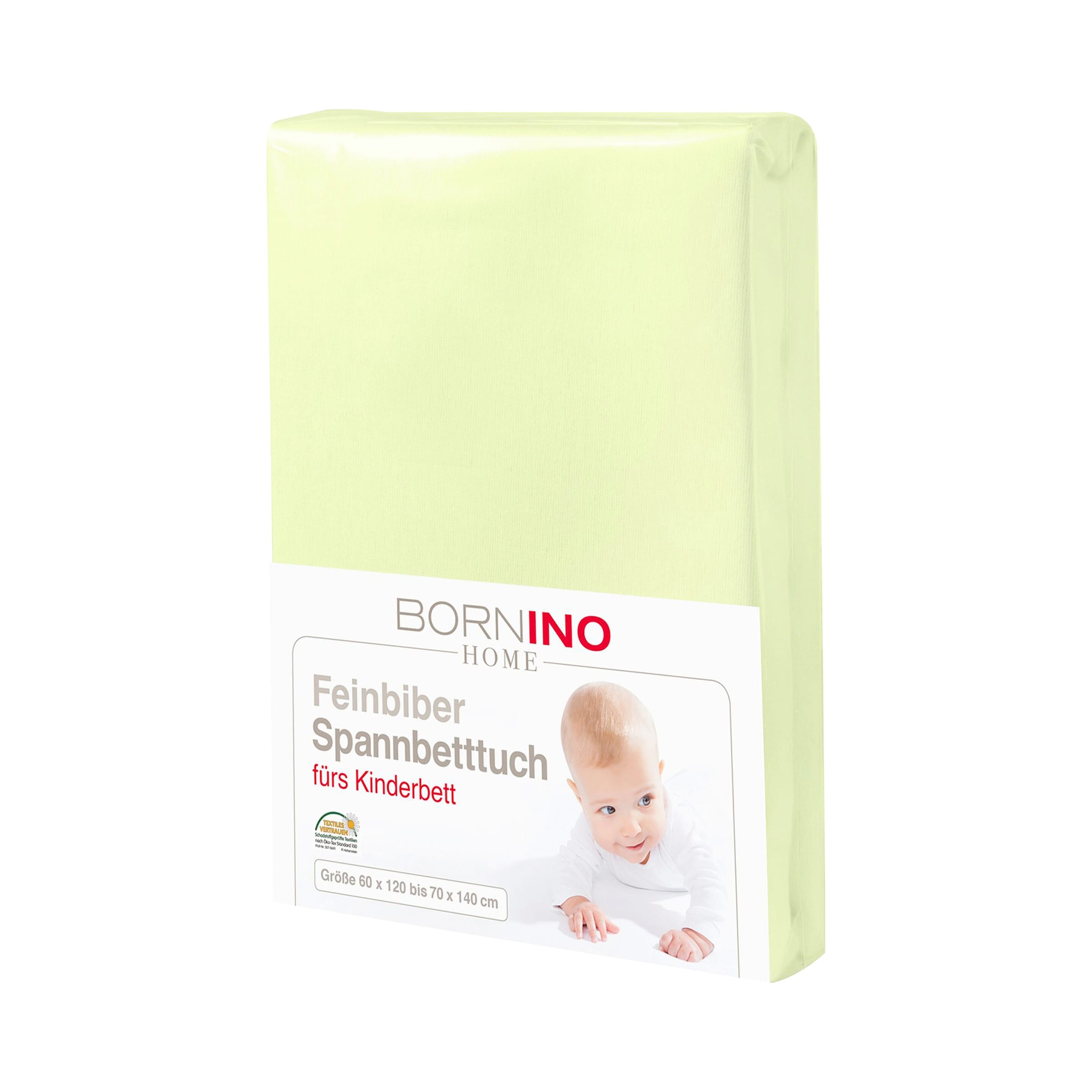 Bornino Home Feinbiber-Spannbetttuch 60x120 cm - 70x140 cm