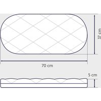 Julius Zöllner Matratze Dr. Lübbe Premium für Stubenwagen 70x37 cm