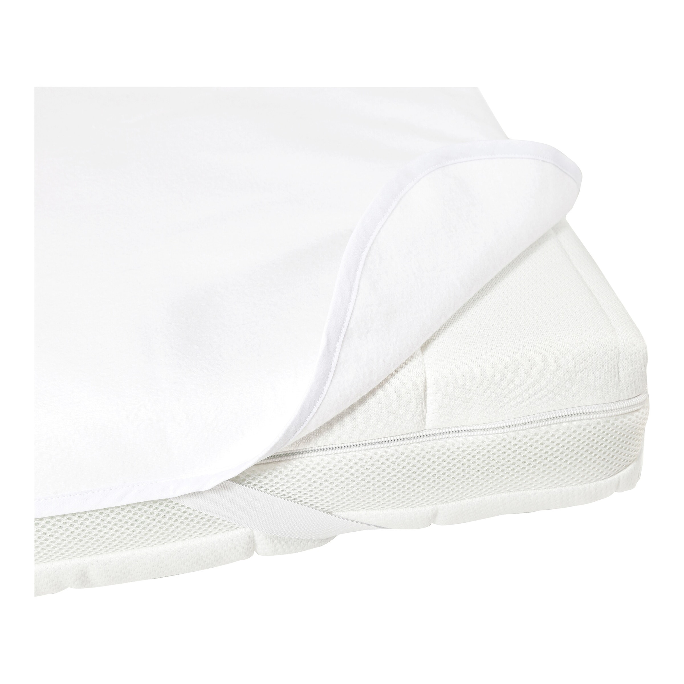 Bornino Home Molton-Matratzenauflage wasserdicht mit Spanngummis