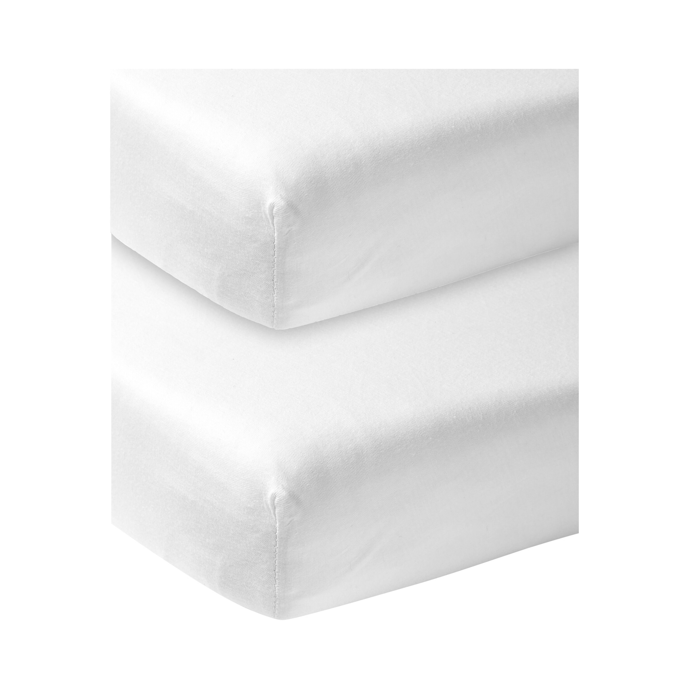 Meyco Baby 2er-Pack Jersey-Spannbetttücher 50x90 cm