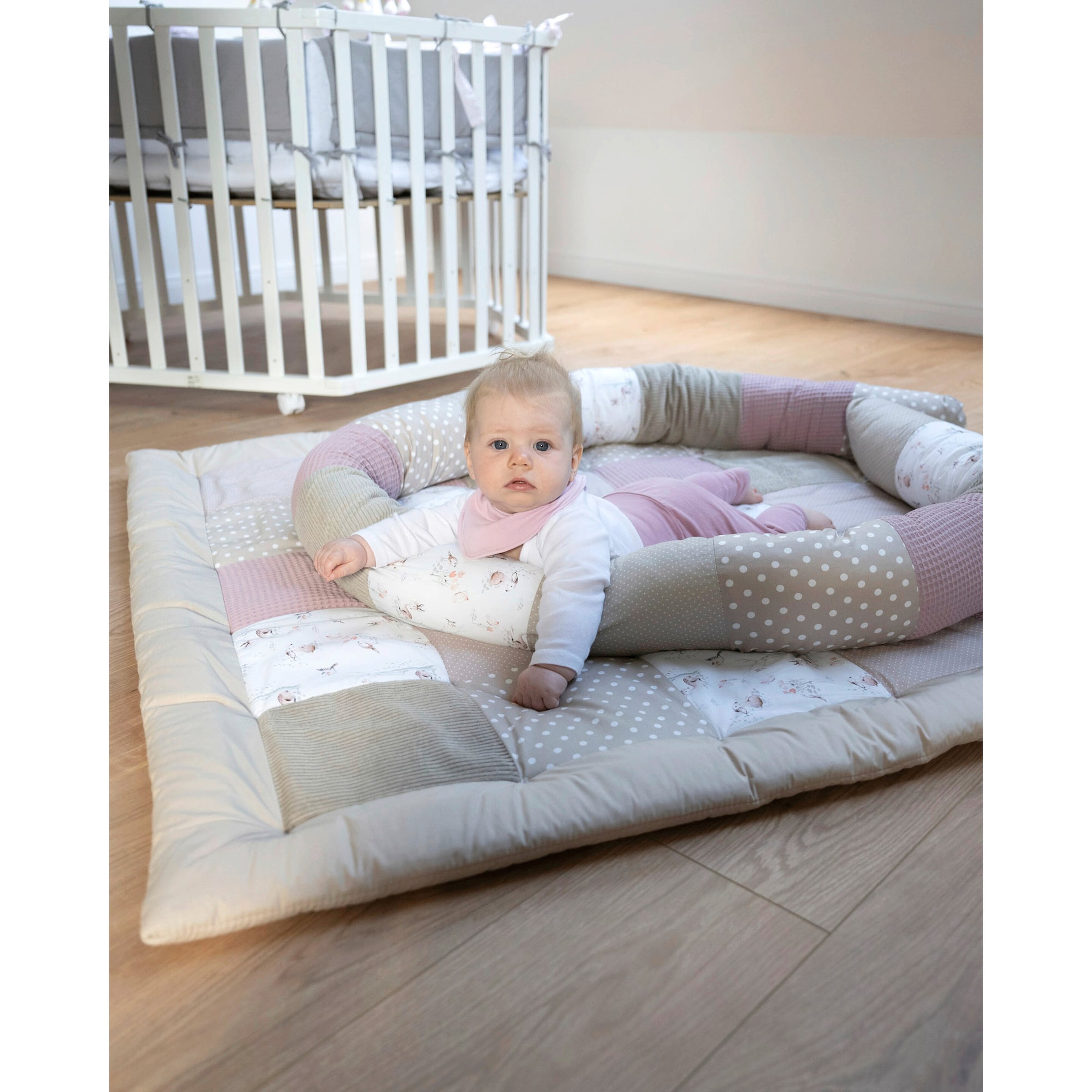 Ullenboom Nestchenschlange 300 cm Waffelpiqué/Cord