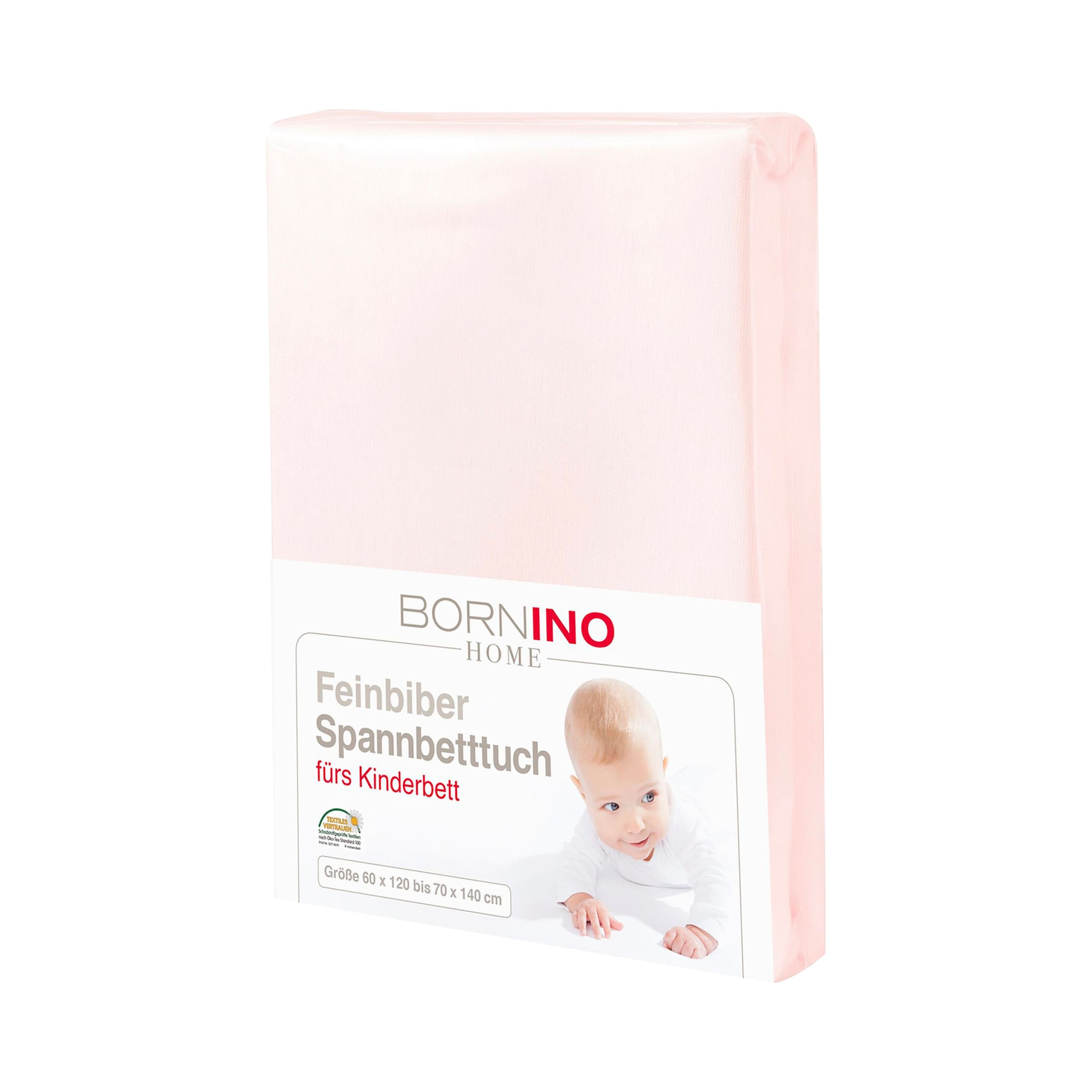 Bornino Home Feinbiber-Spannbetttuch 60x120 cm - 70x140 cm