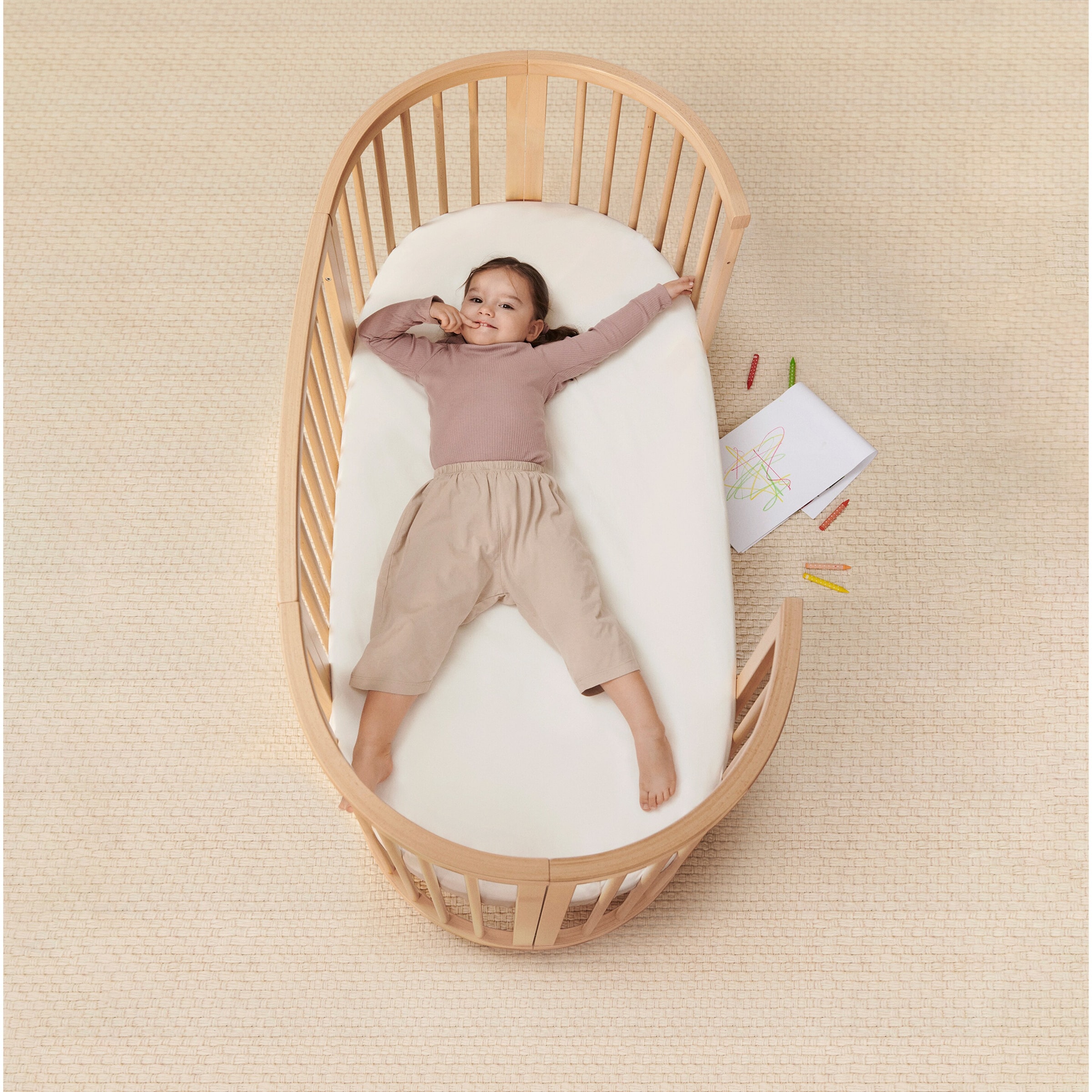 Stokke® Sleepi™ Bundle Sleepi inkl. Matratze und Spannbetttuch, Himmelstange und Himmell