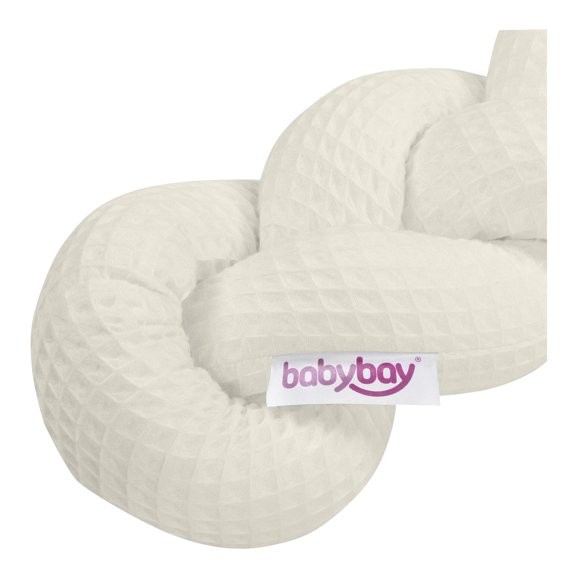 Babybay® Nestchenschlange Waffelpiqué geflochten uni 280 cm