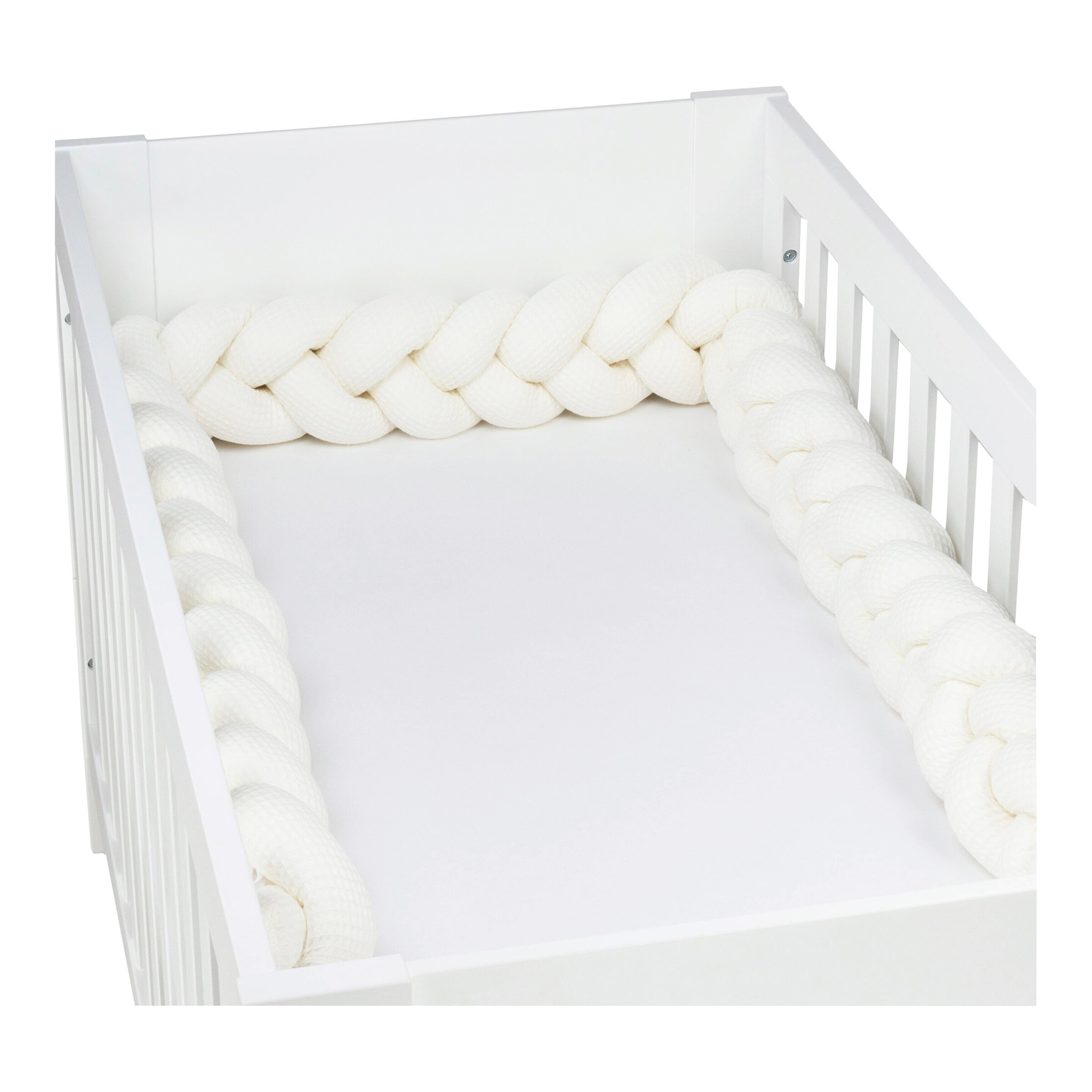 Babybay® Nestchenschlange Waffelpiqué geflochten uni 280 cm