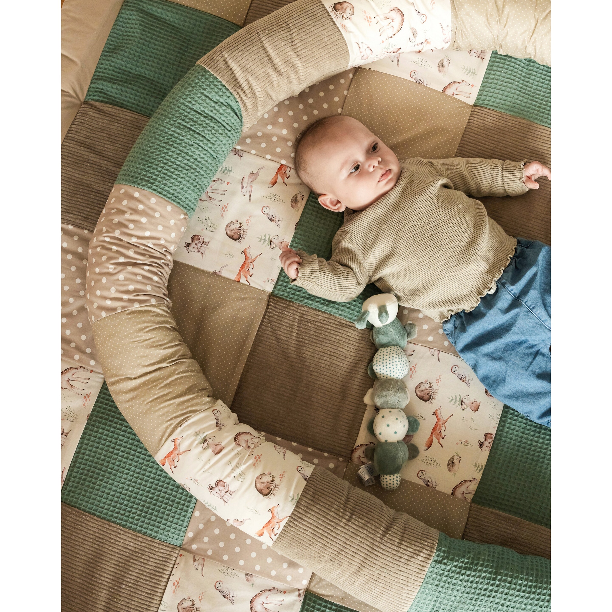 Ullenboom Nestchenschlange 300 cm Waffelpiqué/Cord