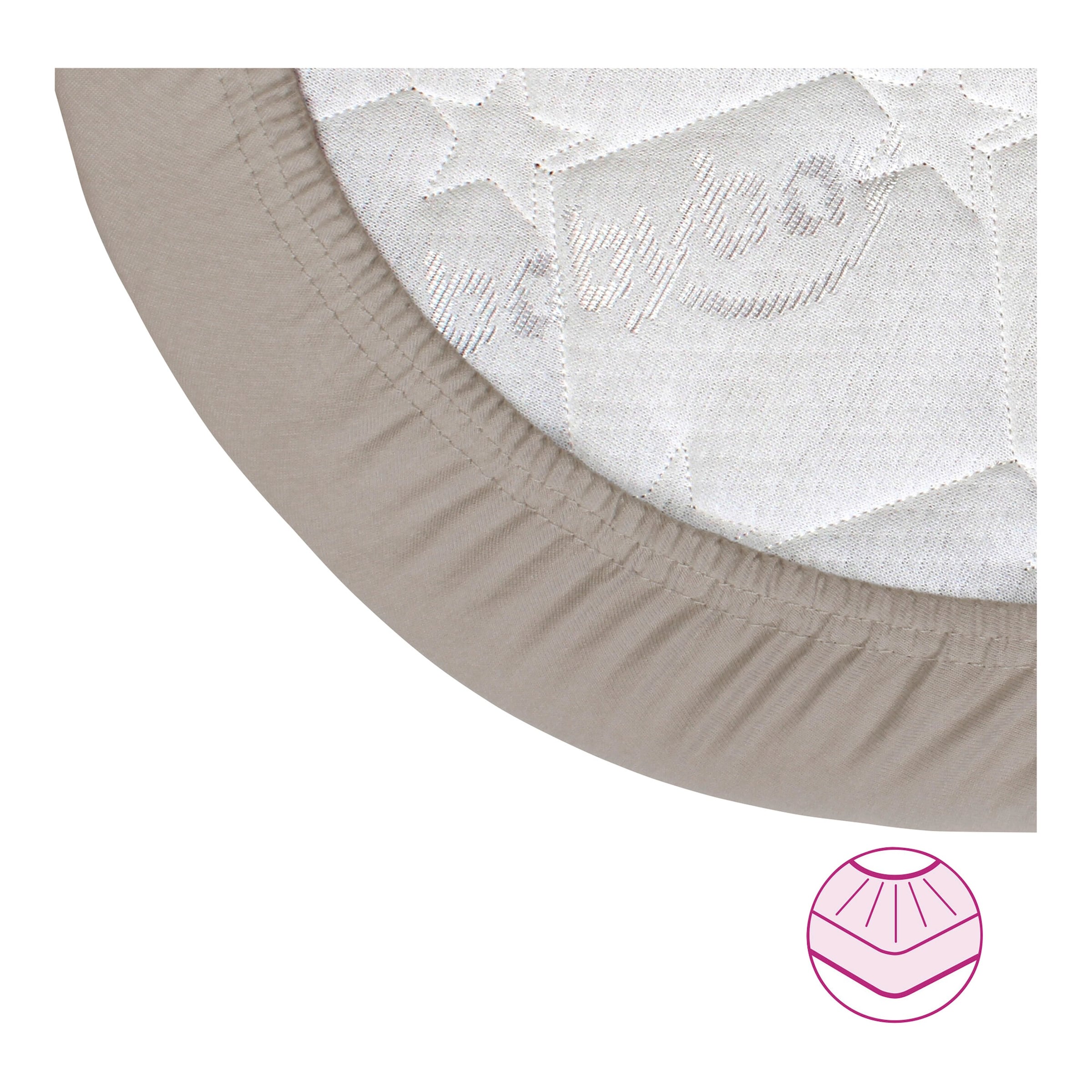 Babybay® Jersey-Spannbetttuch Deluxe für Beistellbett Maxi, Midi, Boxspring, Comfort und Comfort Plus
