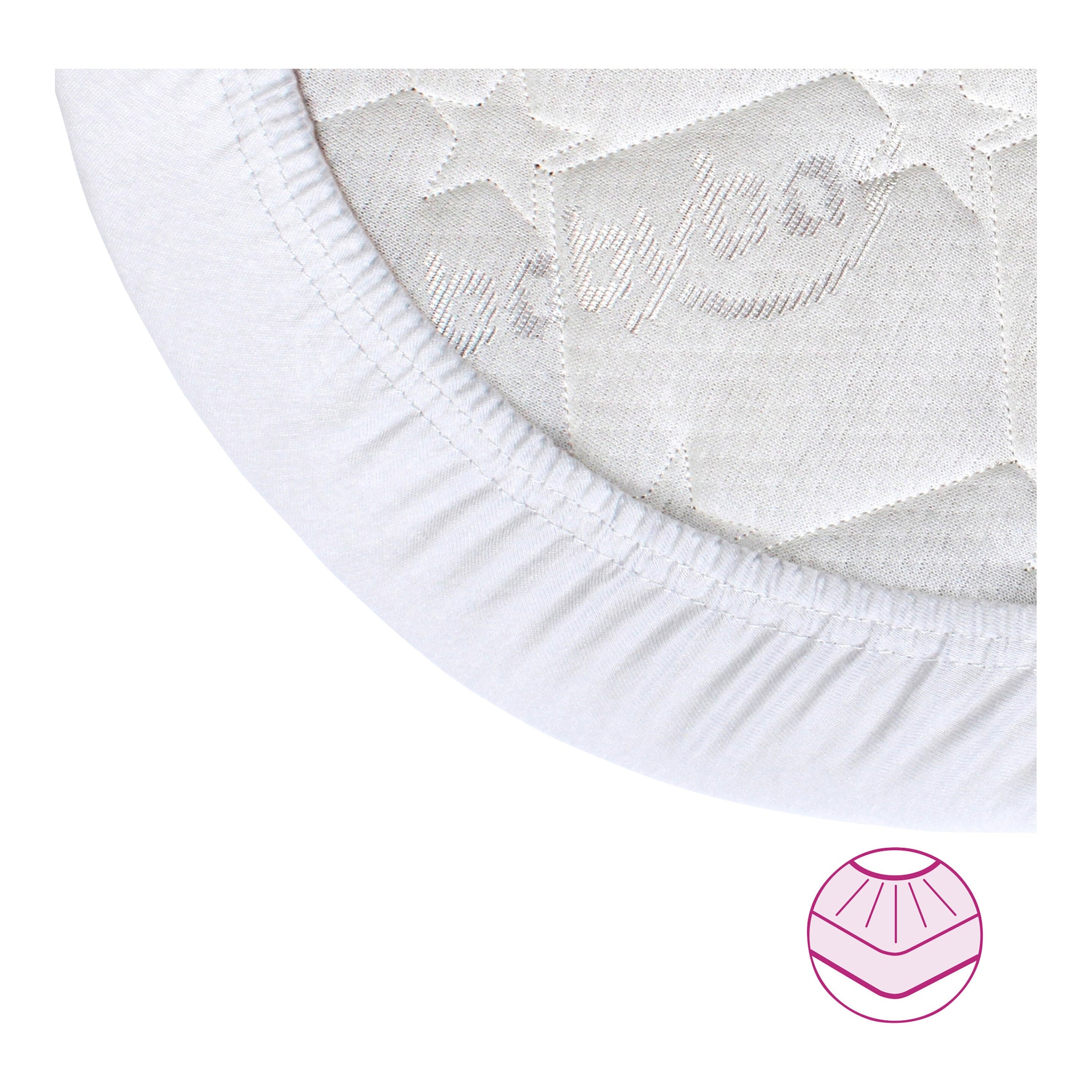Babybay® Jersey-Spannbetttuch Deluxe Organic Cotton für Beistellbett Original