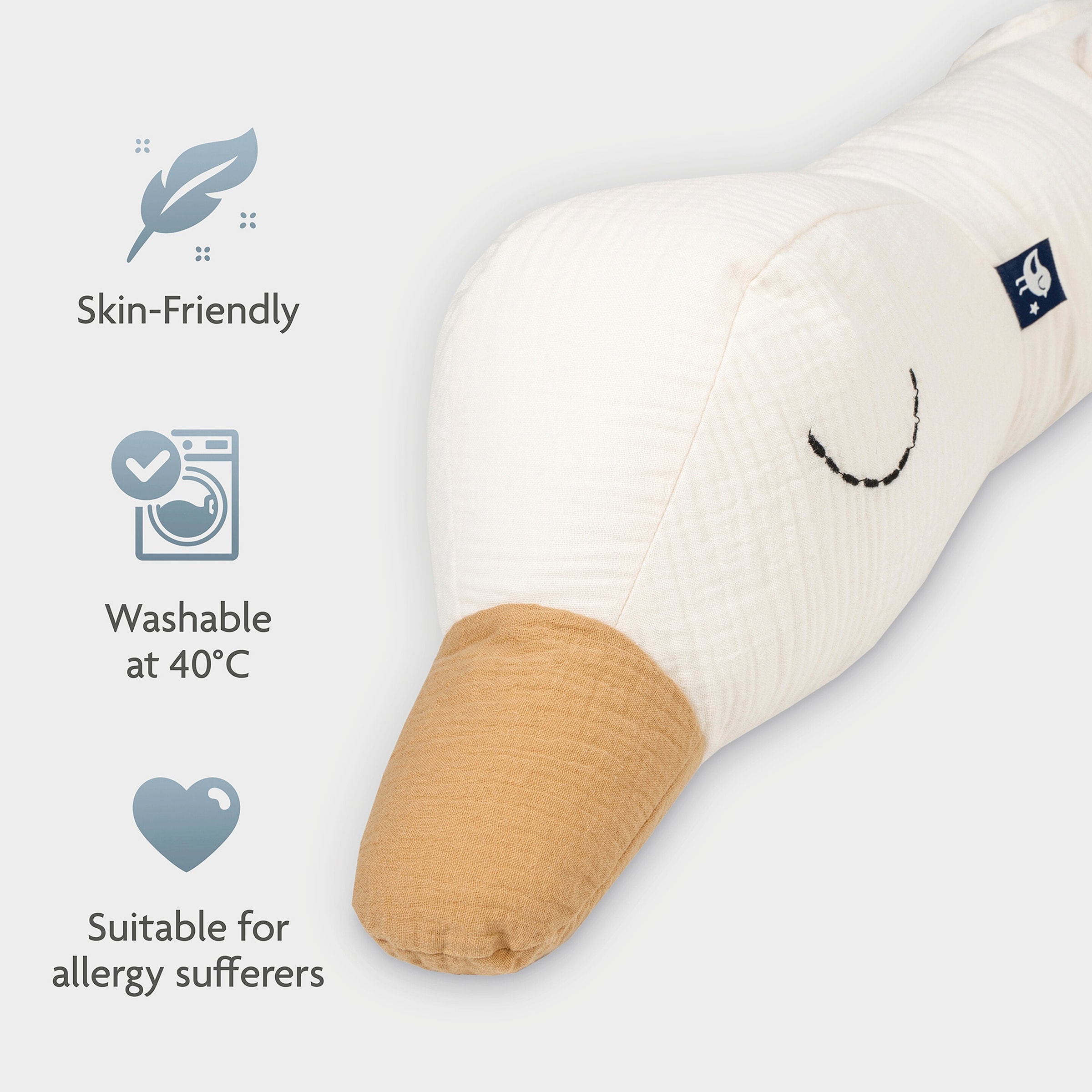 Julius Zöllner Bettschlange Musselin Sleep Buddy 180 cm