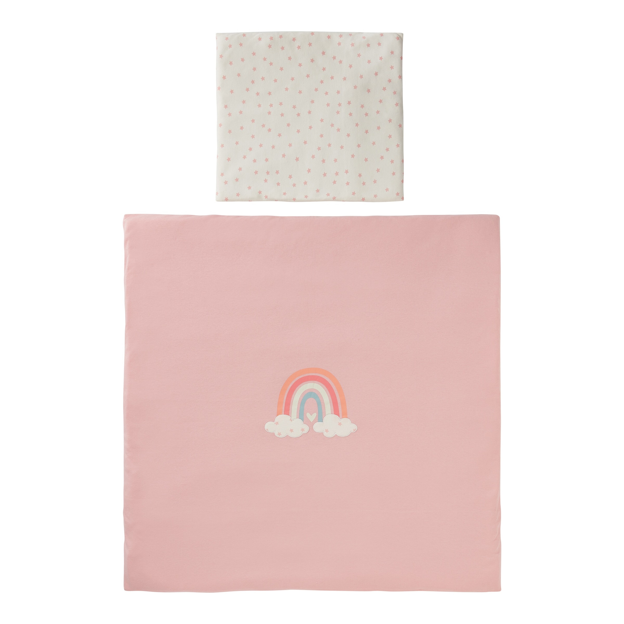Bornino Home Wende-Bettwäsche Regenbogen 35x40 / 80x80 cm