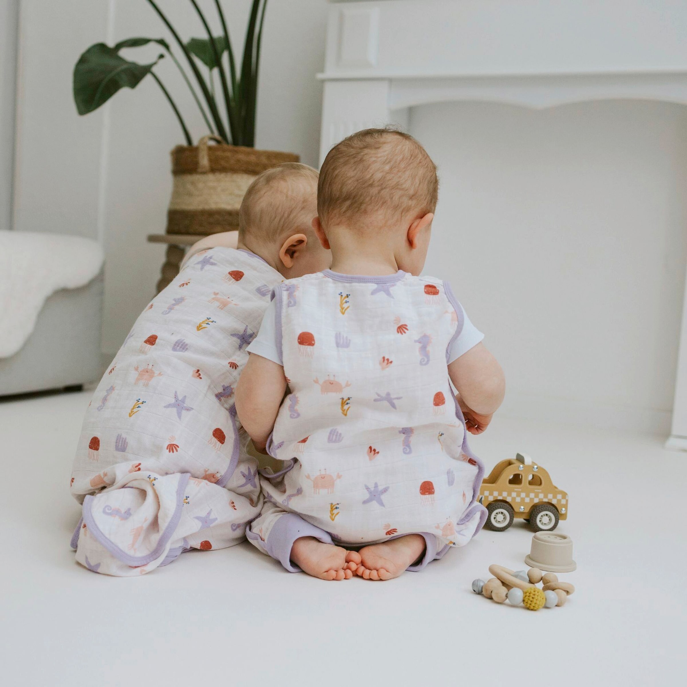 Emma & Noah Sommer-Sleepoverall Musselin 0.5 TOG