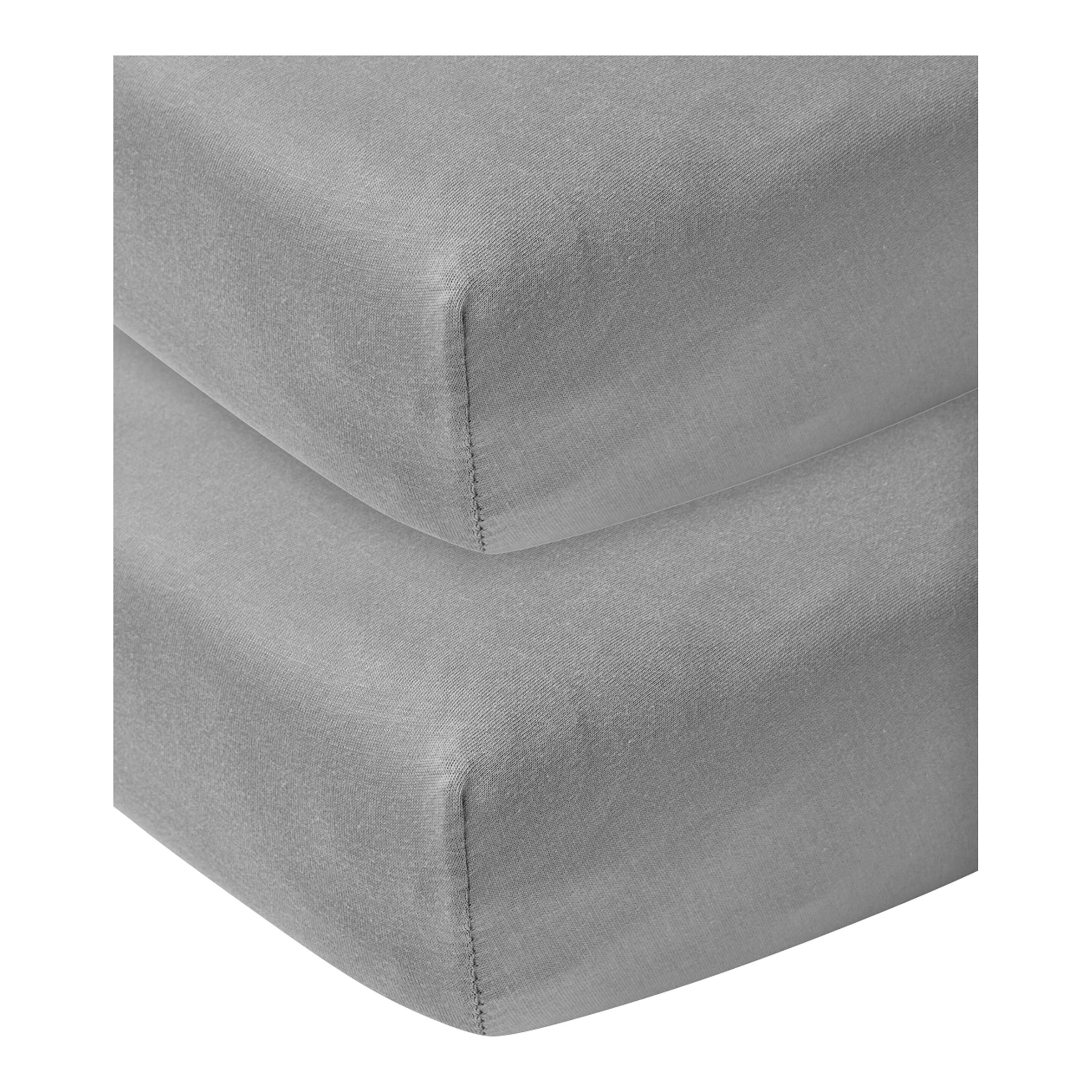 Meyco Baby 2er-Pack Jersey-Spannbetttücher 60x120 cm