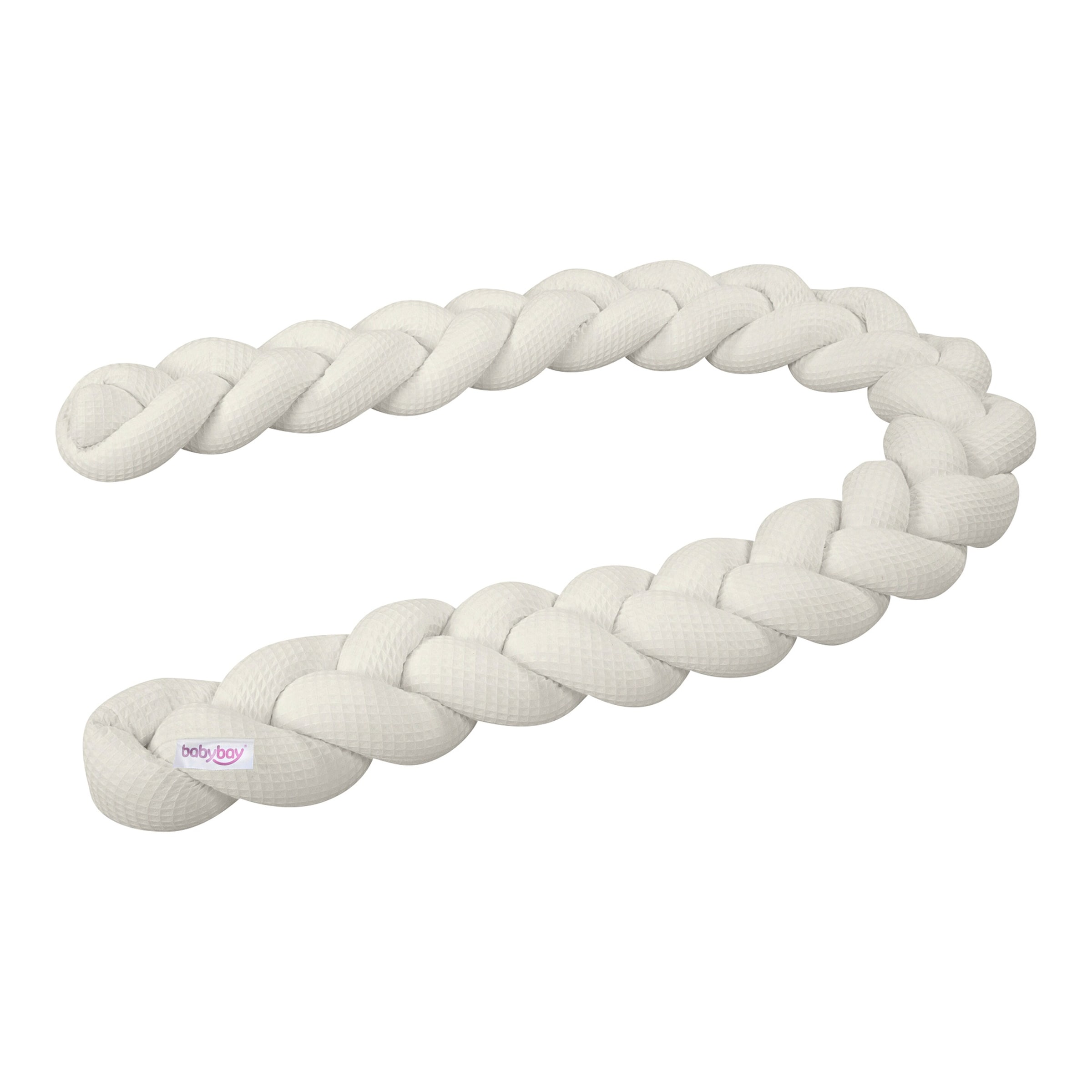 Babybay® Nestchenschlange Waffelpiqué geflochten uni 280 cm