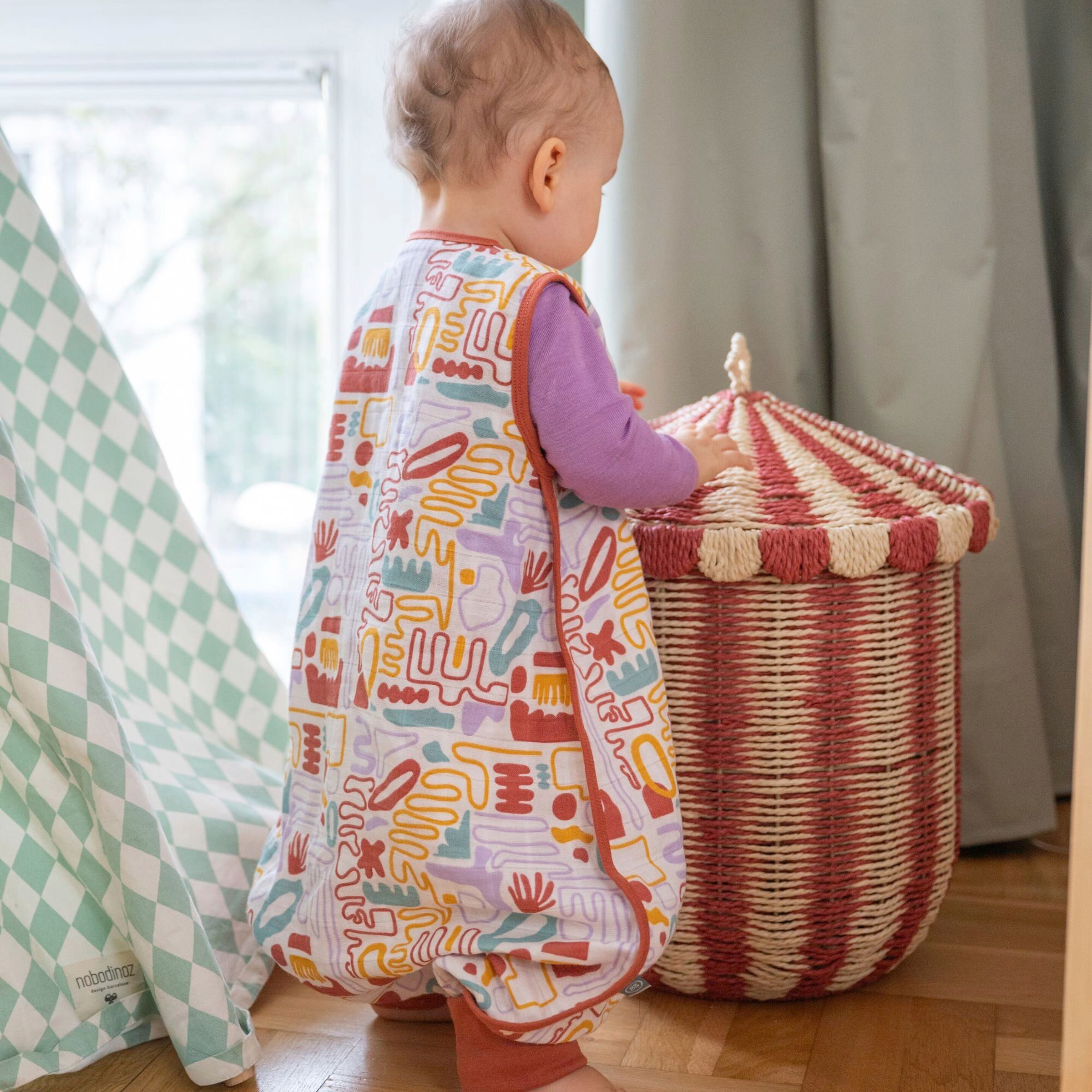 Emma & Noah Sommer-Sleepoverall Musselin 0.5 TOG