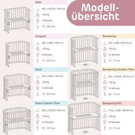 Babybay® Beistellbett Maxi inkl. Matratze Classic Fresh